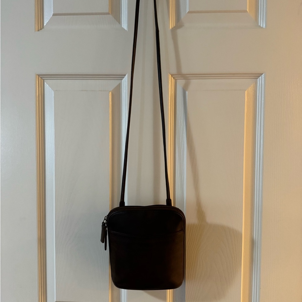 Fossil Brown Leather Crossbody Bag - Picture 5 of 13